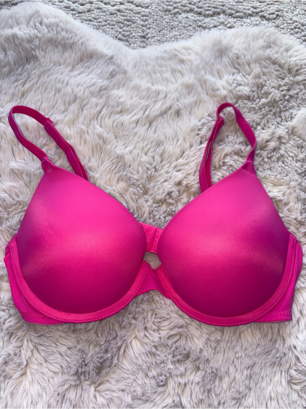 Victoria’s Secret PINK Push Up Bra 34C Hot Pink
